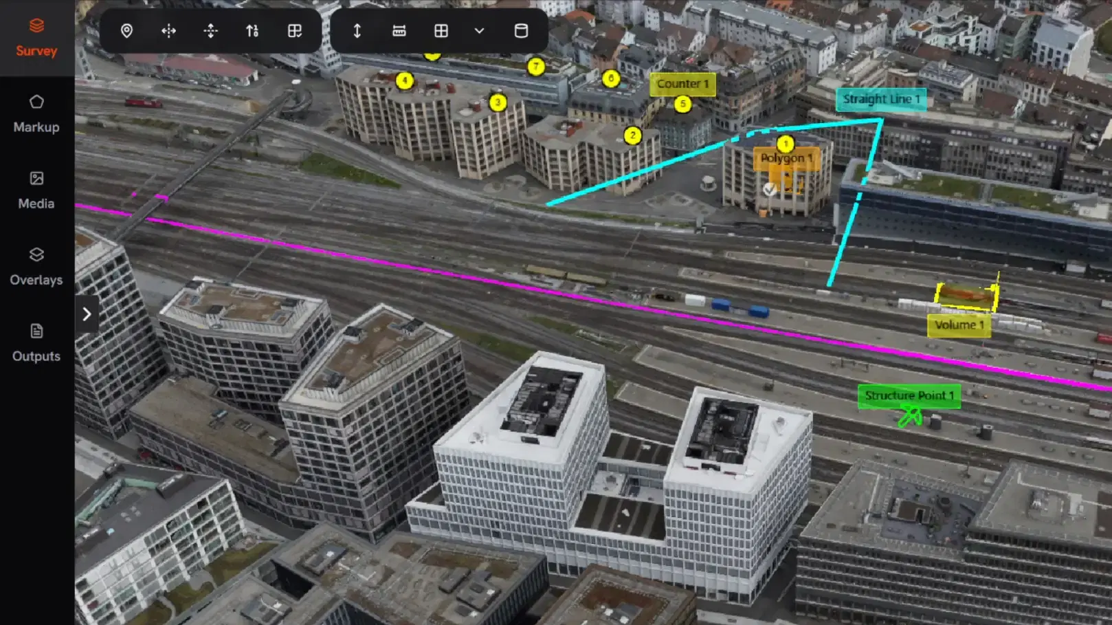 3D Textured Mesh - Interactive 3D models of any size ,Load complete city digital twin.