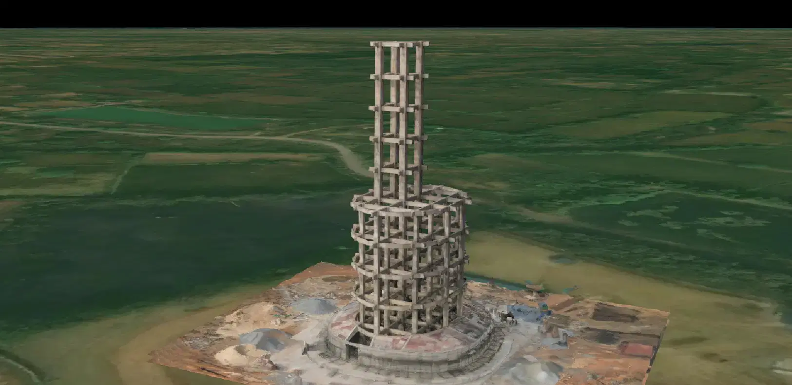 How Travancore Aviations Mapped an Under-Construction Overhead Water Tank Structure in Bilaspur - Blog post thumbnail